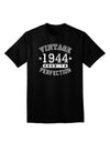 Vintage Birth Year 1944 Adult Dark V-Neck T-Shirt-TooLoud-Black-Small-Davson Sales