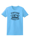 Vintage Birth Year 1974 Womens T-Shirt-Womens T-Shirt-TooLoud-Aquatic-Blue-X-Small-Davson Sales