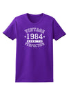 Vintage Birth Year 1984 Womens Dark T-Shirt-TooLoud-Purple-X-Small-Davson Sales