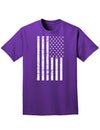 Vintage Black and White USA Flag Adult Dark T-Shirt-Mens T-Shirt-TooLoud-Purple-Small-Davson Sales