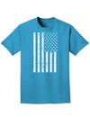 Vintage Black and White USA Flag Adult Dark T-Shirt-Mens T-Shirt-TooLoud-Turquoise-Small-Davson Sales