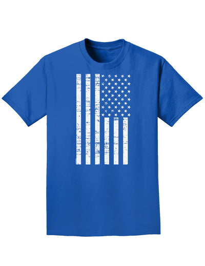 Vintage Black and White USA Flag Adult Dark T-Shirt-Mens T-Shirt-TooLoud-Royal-Blue-Small-Davson Sales