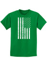 Vintage Black and White USA Flag Childrens Dark T-Shirt-Childrens T-Shirt-TooLoud-Kelly-Green-X-Small-Davson Sales