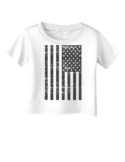 Vintage Black and White USA Flag Infant T-Shirt-Infant T-Shirt-TooLoud-White-06-Months-Davson Sales