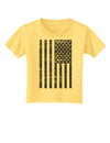 Vintage Black and White USA Flag Toddler T-Shirt-Toddler T-Shirt-TooLoud-Daffodil-Yellow-2T-Davson Sales