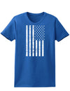 Vintage Black and White USA Flag Womens Dark T-Shirt-TooLoud-Royal-Blue-X-Small-Davson Sales