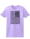 Vintage Black and White USA Flag Womens T-Shirt-Womens T-Shirt-TooLoud-Lavender-X-Small-Davson Sales