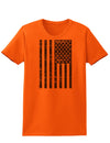 Vintage Black and White USA Flag Womens T-Shirt-Womens T-Shirt-TooLoud-Orange-X-Small-Davson Sales