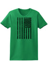 Vintage Black and White USA Flag Womens T-Shirt-Womens T-Shirt-TooLoud-Kelly-Green-X-Small-Davson Sales