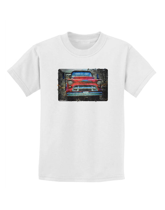Vintage Truck Watercolor Childrens T-Shirt-Childrens T-Shirt-TooLoud-White-X-Small-Davson Sales