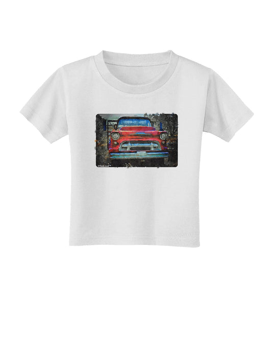 Vintage Truck Watercolor Toddler T-Shirt-Toddler T-Shirt-TooLoud-White-2T-Davson Sales