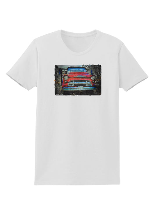 Vintage Truck Watercolor Womens T-Shirt-Womens T-Shirt-TooLoud-White-X-Small-Davson Sales