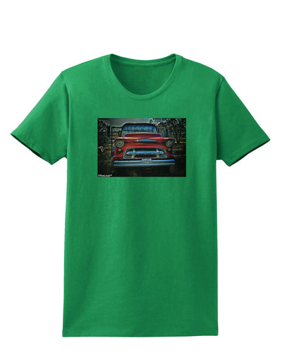 Vintage Truck Womens Dark T-Shirt-TooLoud-Kelly-Green-X-Small-Davson Sales