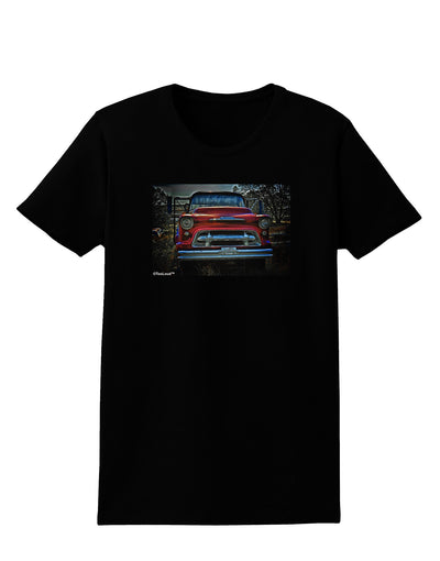 Vintage Truck Womens Dark T-Shirt-TooLoud-Black-X-Small-Davson Sales