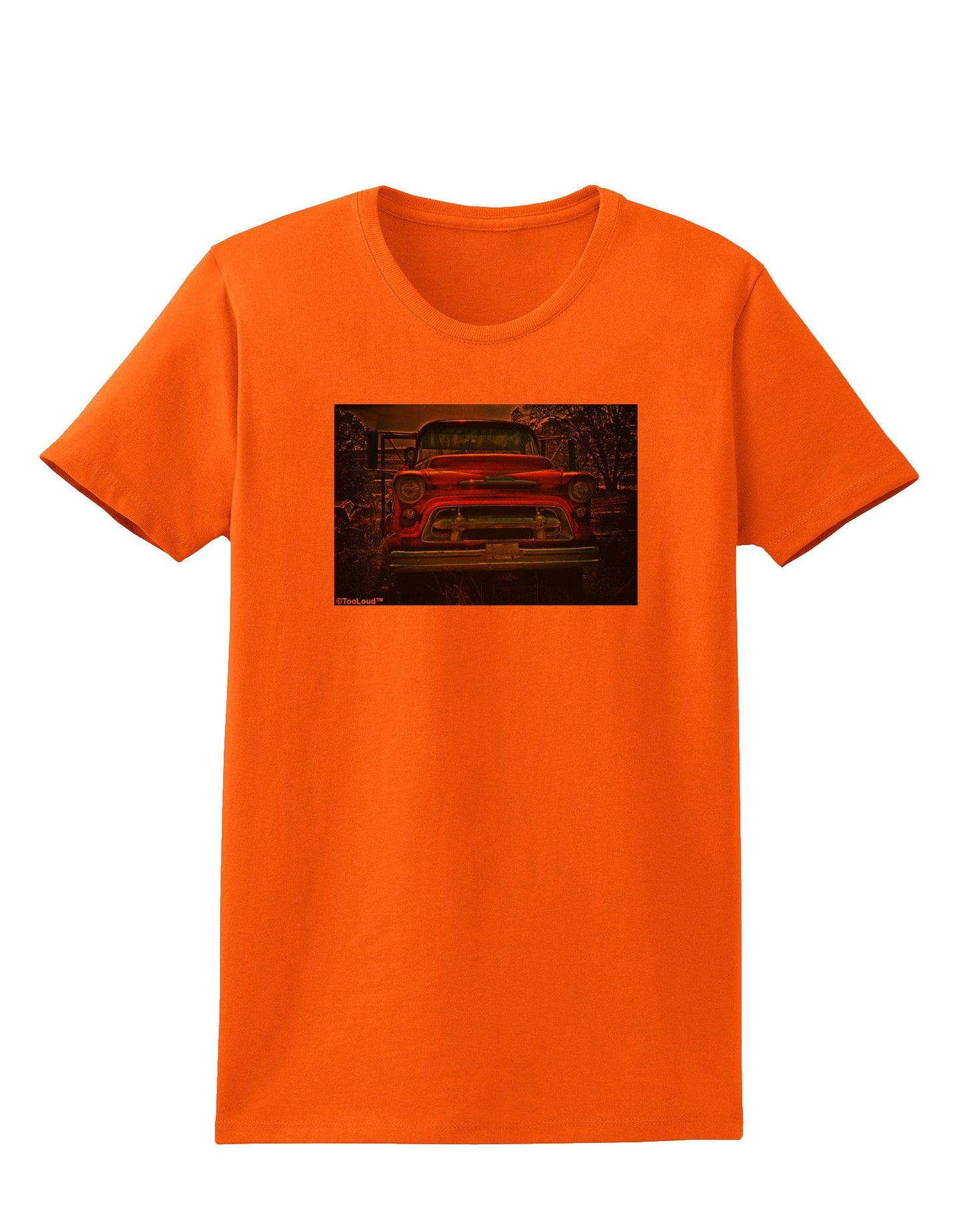 Vintage Truck Womens T-Shirt-Womens T-Shirt-TooLoud-Orange-X-Small-Davson Sales