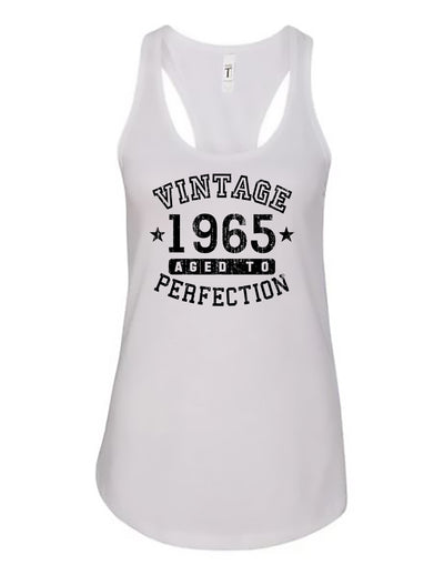 1965 - Vintage Birth Year Womens Tank Top Brand