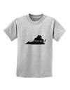 Virginia - United States Shape Childrens T-Shirt by TooLoud-Childrens T-Shirt-TooLoud-AshGray-X-Small-Davson Sales