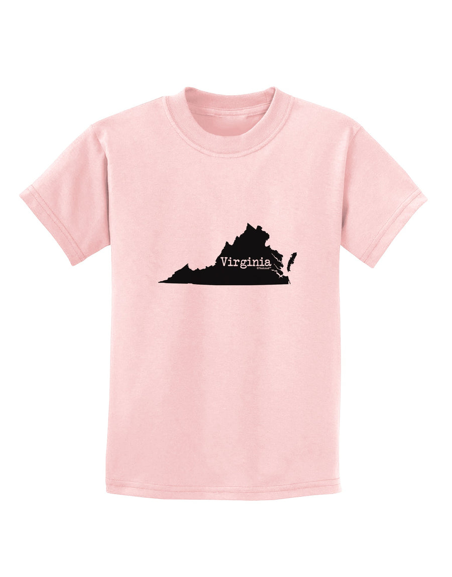 Virginia - United States Shape Childrens T-Shirt by TooLoud-Childrens T-Shirt-TooLoud-White-X-Small-Davson Sales