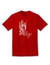 Virgo Illustration Adult Dark T-Shirt-Mens T-Shirt-TooLoud-Red-Small-Davson Sales