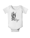 Virgo Illustration Baby Romper Bodysuit-Baby Romper-TooLoud-White-06-Months-Davson Sales