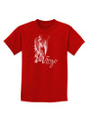 Virgo Illustration Childrens Dark T-Shirt-Childrens T-Shirt-TooLoud-Red-X-Small-Davson Sales