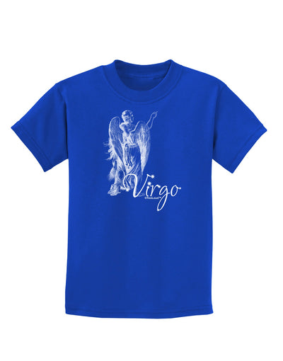 Virgo Illustration Childrens Dark T-Shirt-Childrens T-Shirt-TooLoud-Royal-Blue-X-Small-Davson Sales