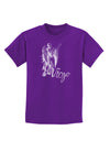 Virgo Illustration Childrens Dark T-Shirt-Childrens T-Shirt-TooLoud-Purple-X-Small-Davson Sales