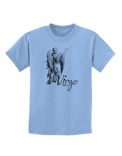 Virgo Illustration Childrens T-Shirt-Childrens T-Shirt-TooLoud-Light-Blue-X-Small-Davson Sales