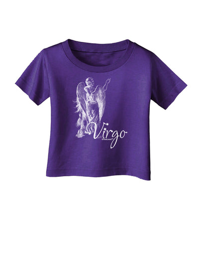 Virgo Illustration Infant T-Shirt Dark-Infant T-Shirt-TooLoud-Purple-06-Months-Davson Sales