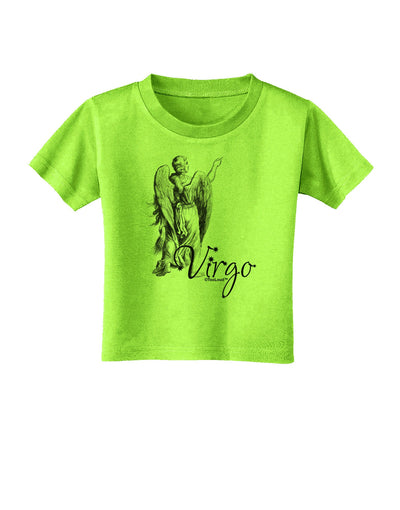 Virgo Illustration Toddler T-Shirt-Toddler T-Shirt-TooLoud-Lime-Green-2T-Davson Sales