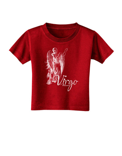 Virgo Illustration Toddler T-Shirt Dark-Toddler T-Shirt-TooLoud-Red-2T-Davson Sales