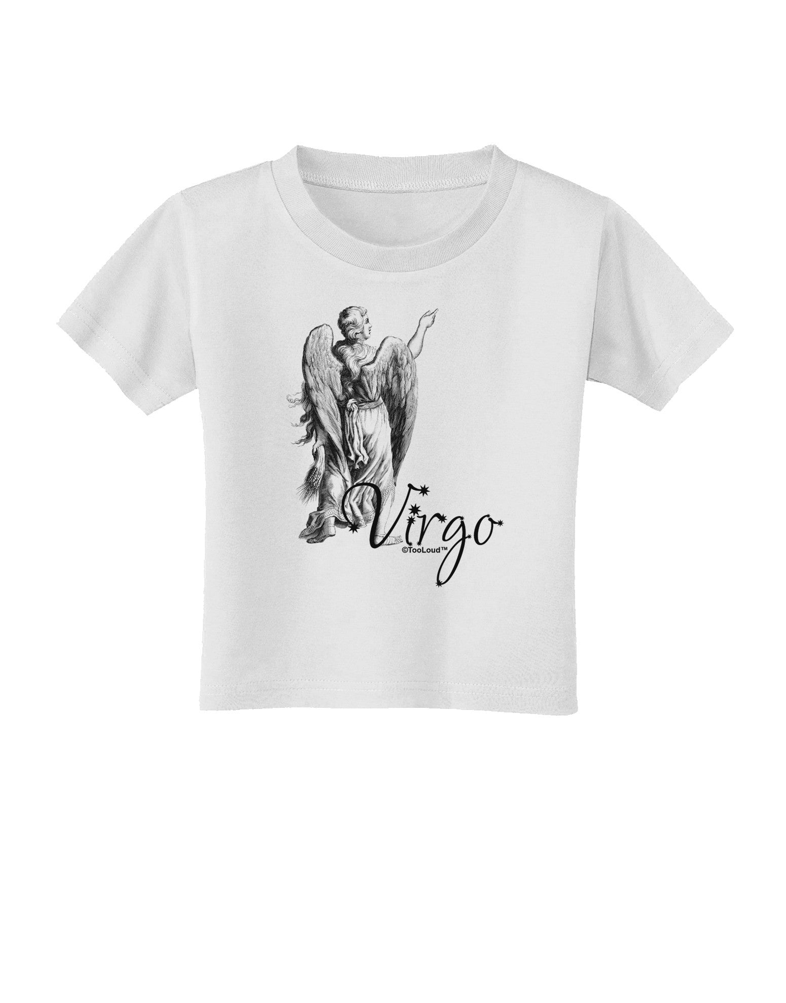Virgo Illustration Toddler T-Shirt-Toddler T-Shirt-TooLoud-White-2T-Davson Sales