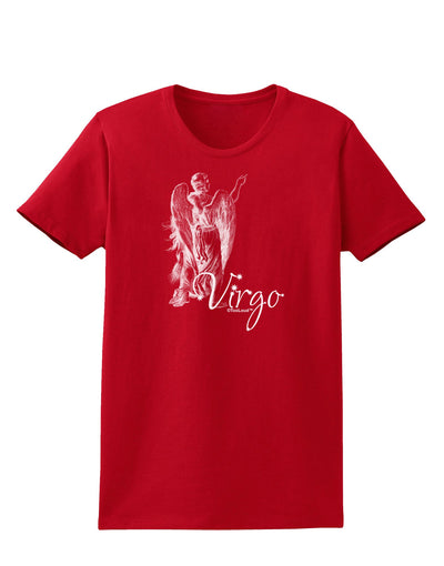 Virgo Illustration Womens Dark T-Shirt-TooLoud-Red-X-Small-Davson Sales