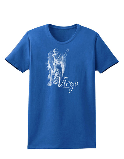Virgo Illustration Womens Dark T-Shirt-TooLoud-Royal-Blue-X-Small-Davson Sales
