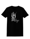 Virgo Illustration Womens Dark T-Shirt-TooLoud-Black-X-Small-Davson Sales
