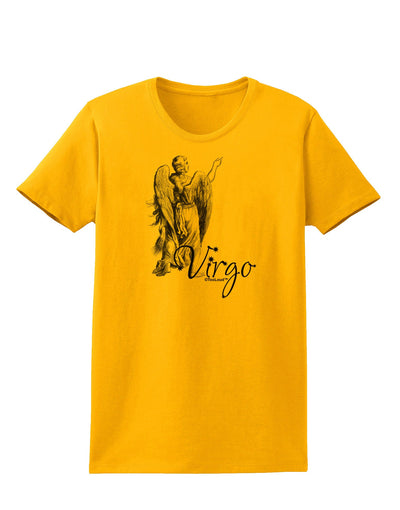 Virgo Illustration Womens T-Shirt-Womens T-Shirt-TooLoud-Gold-X-Small-Davson Sales