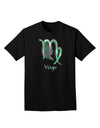 Virgo Symbol Adult Dark T-Shirt-Mens T-Shirt-TooLoud-Black-Small-Davson Sales