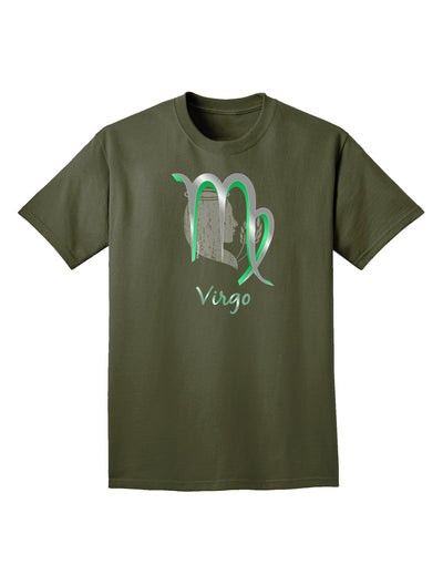 Virgo Symbol Adult Dark T-Shirt-Mens T-Shirt-TooLoud-Military-Green-Small-Davson Sales