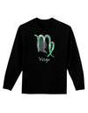 Virgo Symbol Adult Long Sleeve Dark T-Shirt-TooLoud-Black-Small-Davson Sales