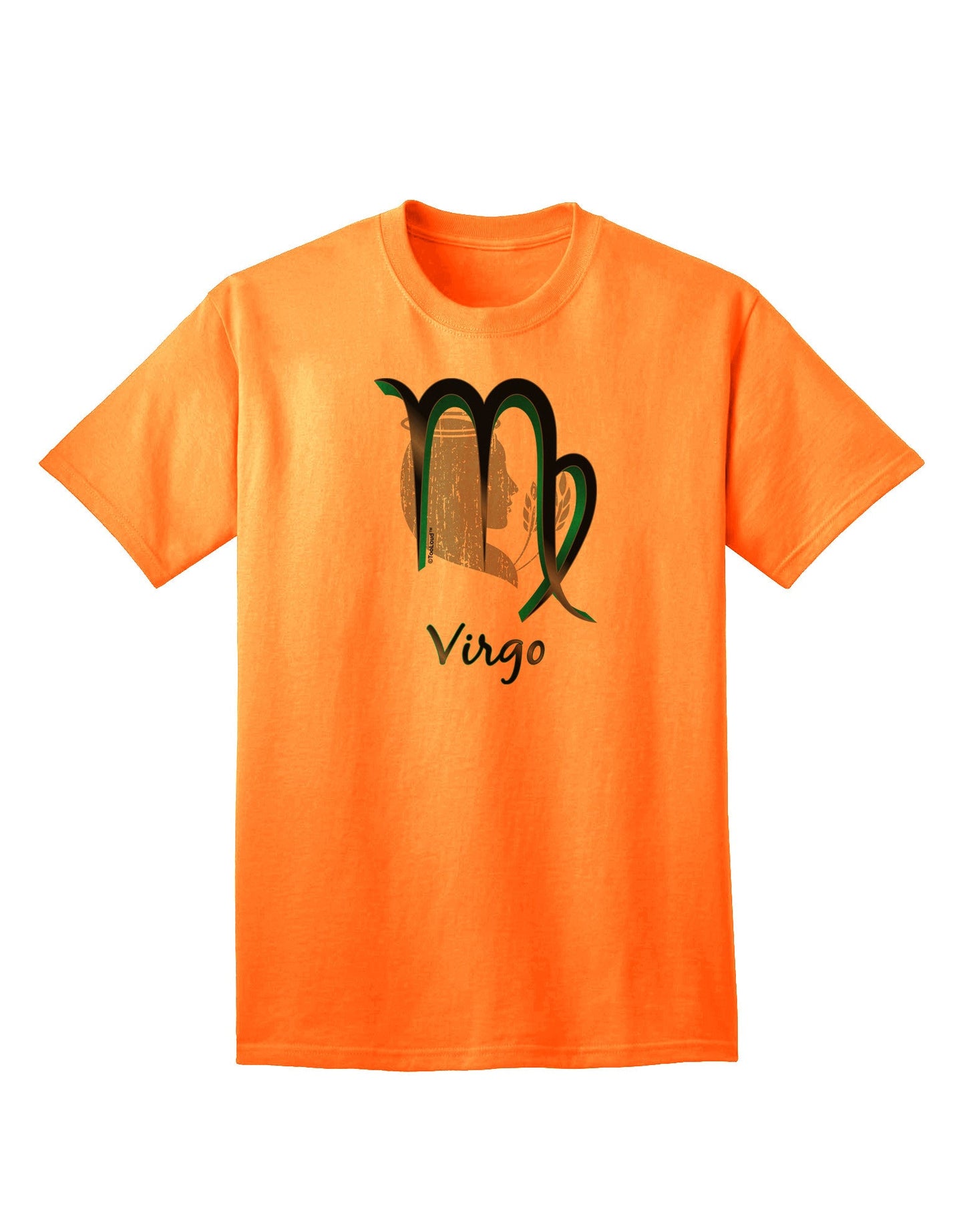 Virgo Symbol Adult T-Shirt-unisex t-shirt-TooLoud-Neon-Orange-Small-Davson Sales