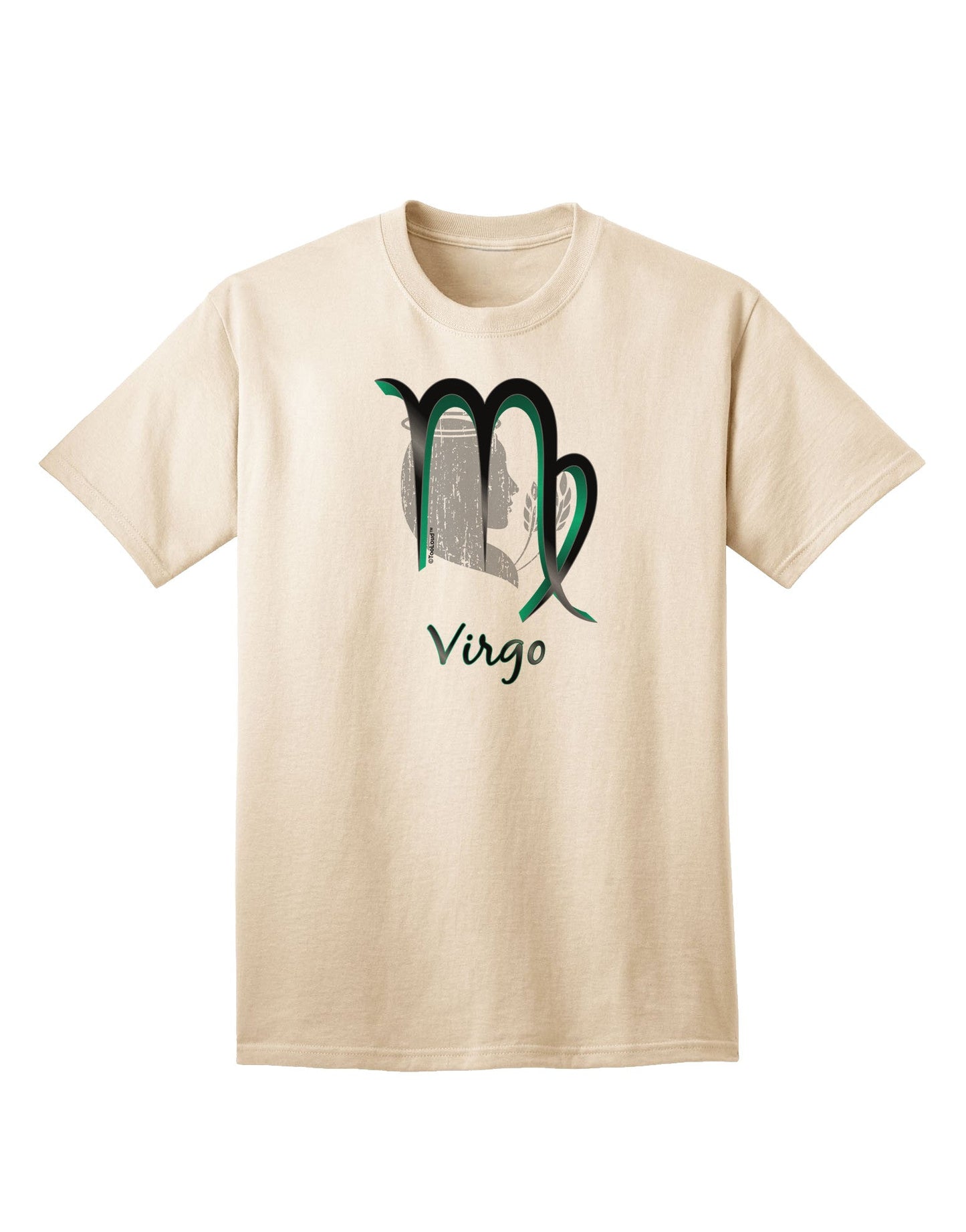 Virgo Symbol Adult T-Shirt-unisex t-shirt-TooLoud-Natural-Small-Davson Sales