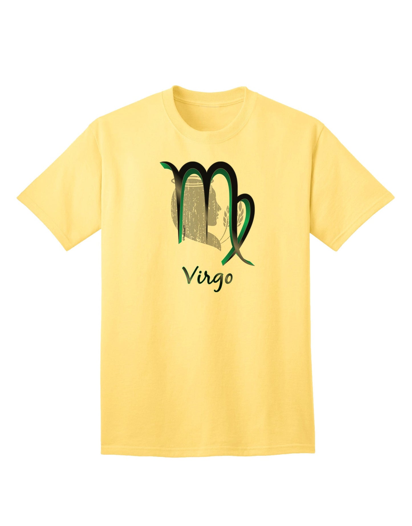 Virgo Symbol Adult T-Shirt-unisex t-shirt-TooLoud-Yellow-Small-Davson Sales