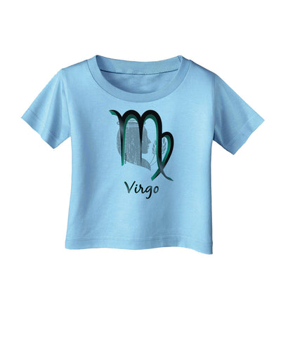 Virgo Symbol Infant T-Shirt-Infant T-Shirt-TooLoud-Aquatic-Blue-06-Months-Davson Sales