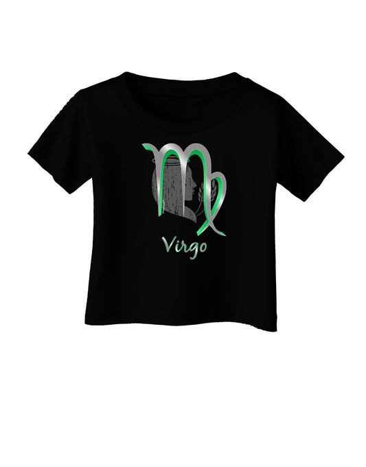 Virgo Symbol Infant T-Shirt Dark-Infant T-Shirt-TooLoud-Black-06-Months-Davson Sales