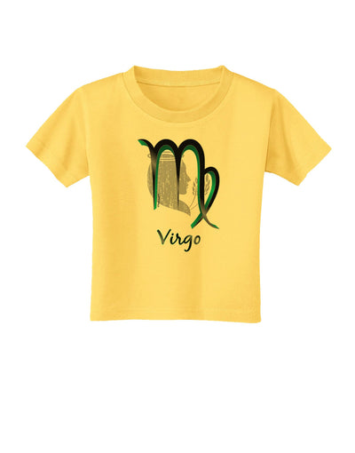 Virgo Symbol Toddler T-Shirt-Toddler T-Shirt-TooLoud-Yellow-2T-Davson Sales