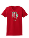 Virgo Symbol Womens Dark T-Shirt-TooLoud-Red-X-Small-Davson Sales