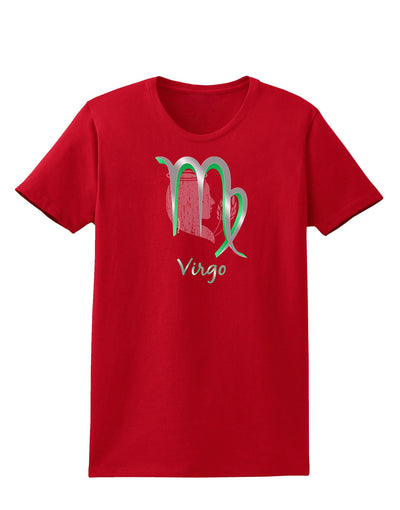 Virgo Symbol Womens Dark T-Shirt-TooLoud-Red-X-Small-Davson Sales