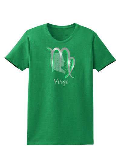 Virgo Symbol Womens Dark T-Shirt-TooLoud-Kelly-Green-X-Small-Davson Sales