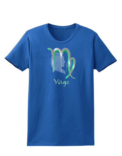 Virgo Symbol Womens Dark T-Shirt-TooLoud-Royal-Blue-X-Small-Davson Sales