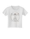 Vitruvian Man Drawing Toddler T-Shirt-Toddler T-Shirt-TooLoud-White-2T-Davson Sales